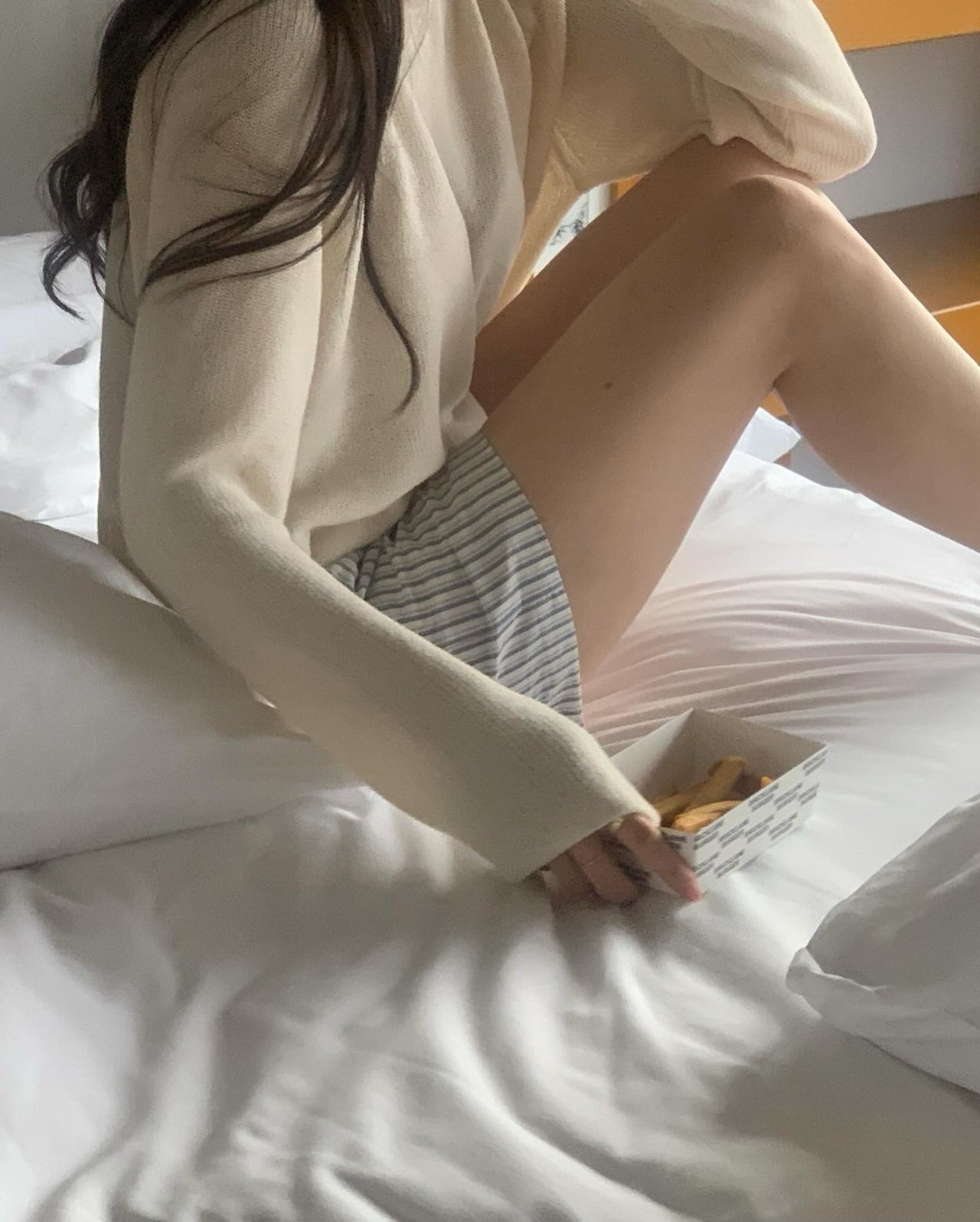 오션 스트라이프 밴딩 하프팬츠 상세 이미지 4