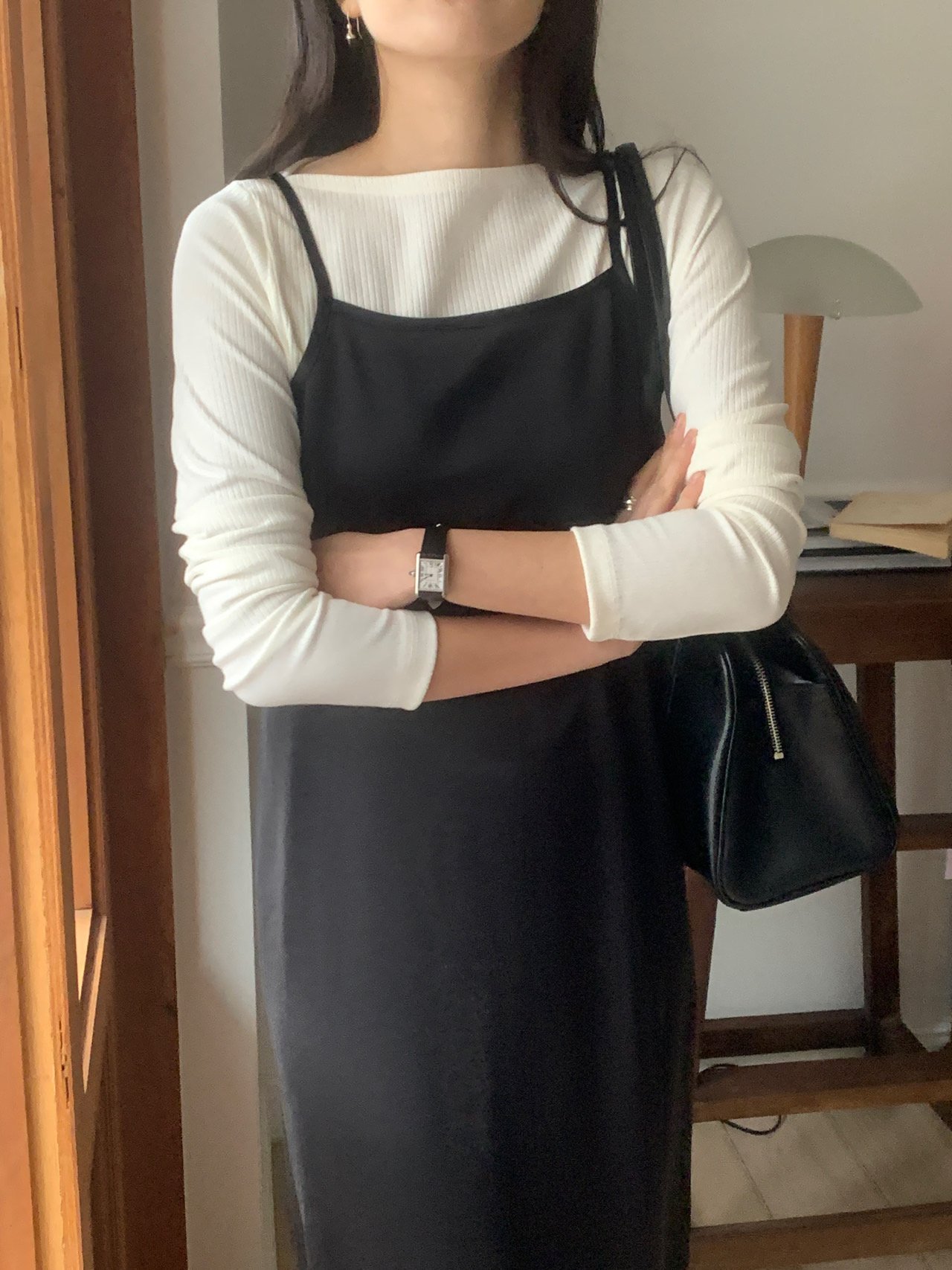올슨 립 골지 긴팔 티셔츠 상세 이미지 7