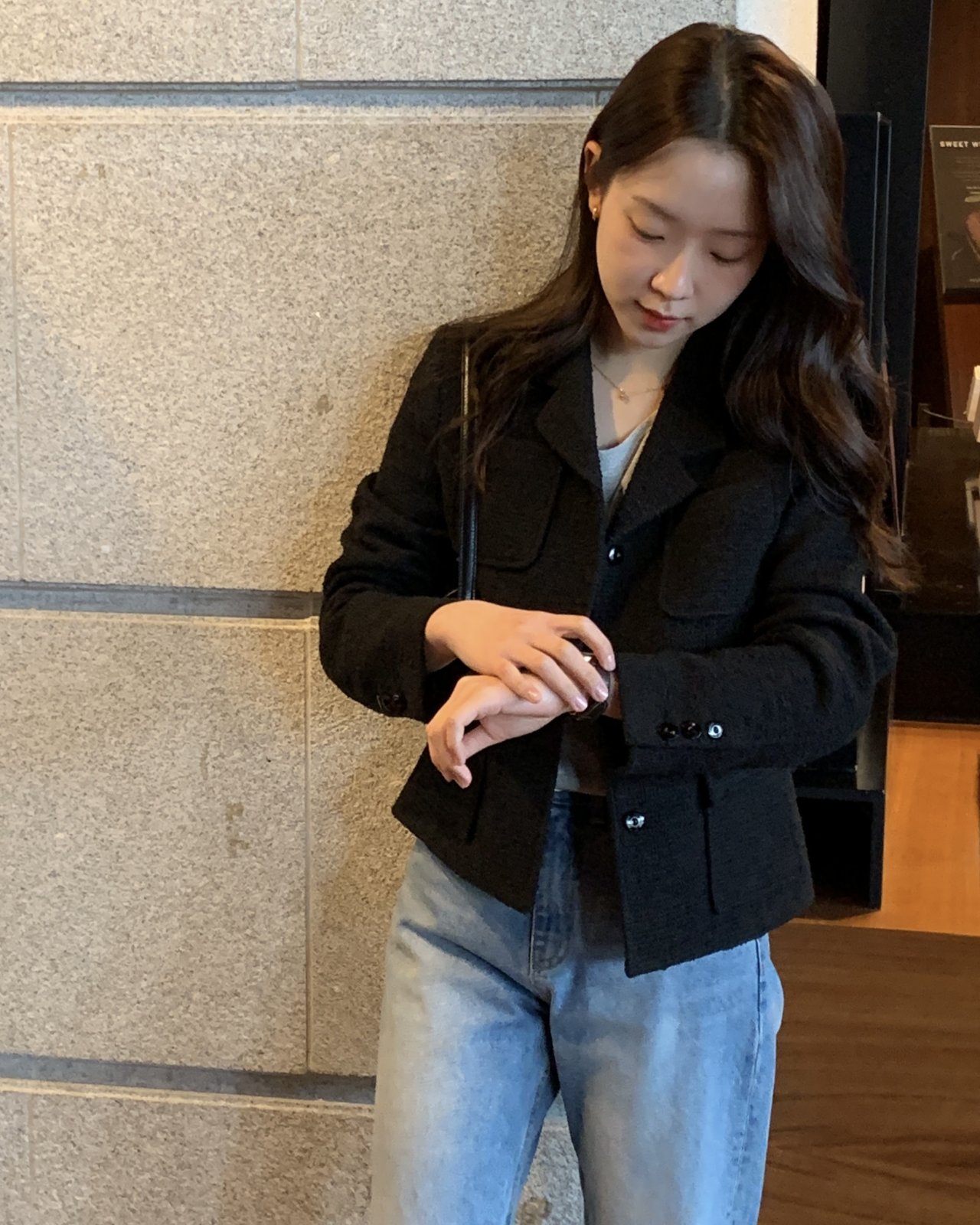 올슨 트위드 숏 자켓 상세 이미지 7