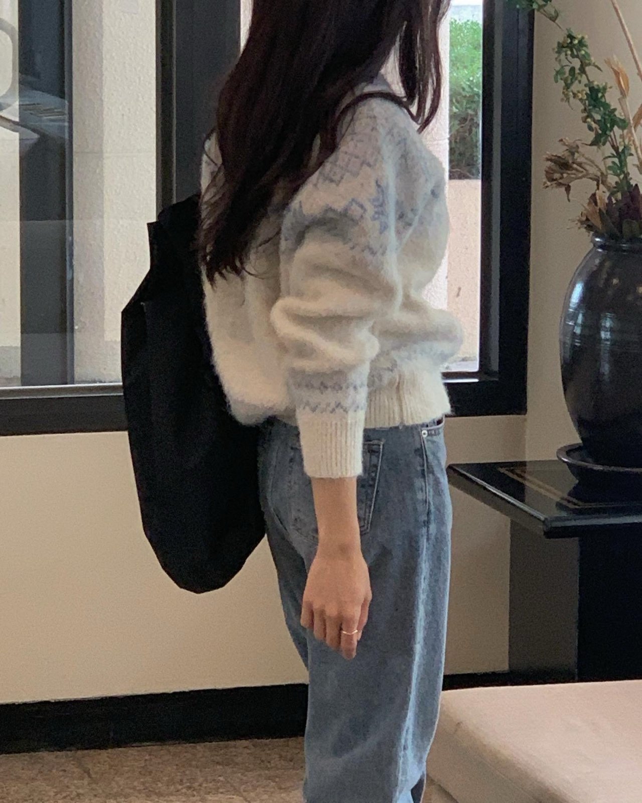 올슨 빈티지 자가드 니트 (재잔행) 상세 이미지 5