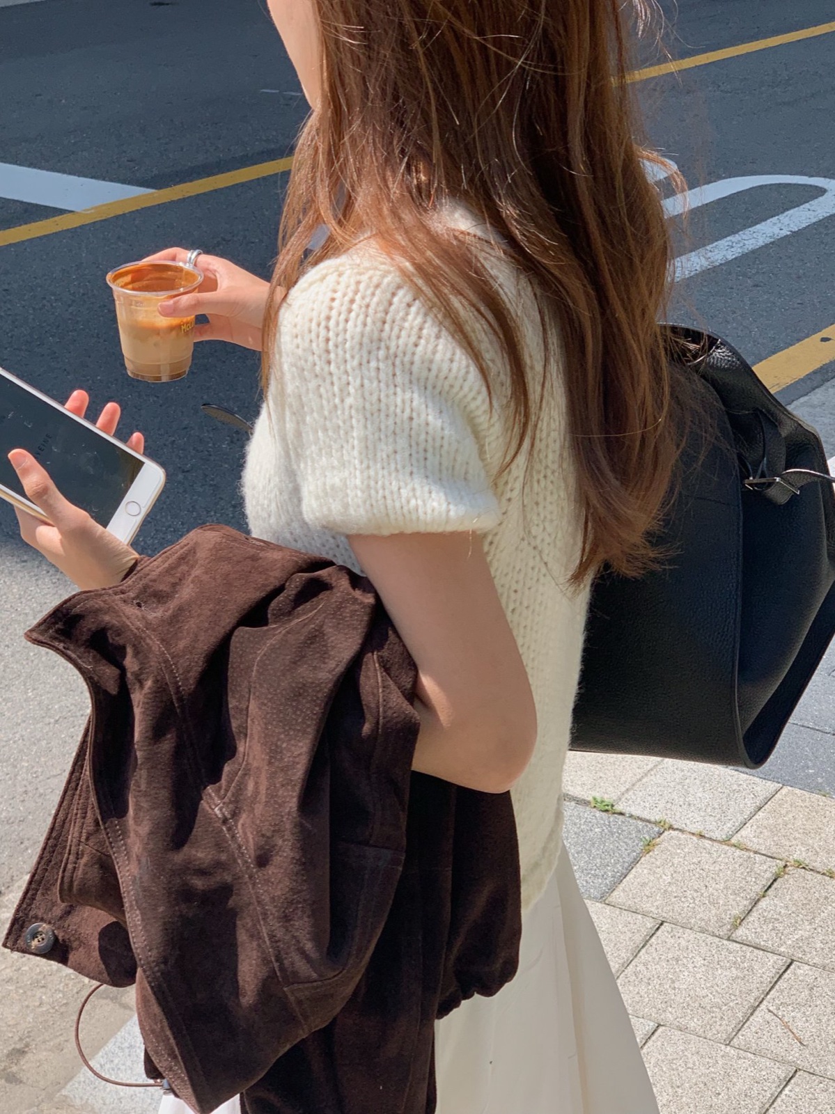 오슬로 벌키 울 반팔 니트 상세 이미지 3