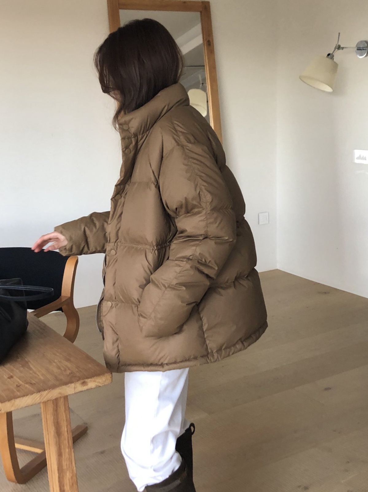 오슬로 덕다운 하프 패딩 상세 이미지 4