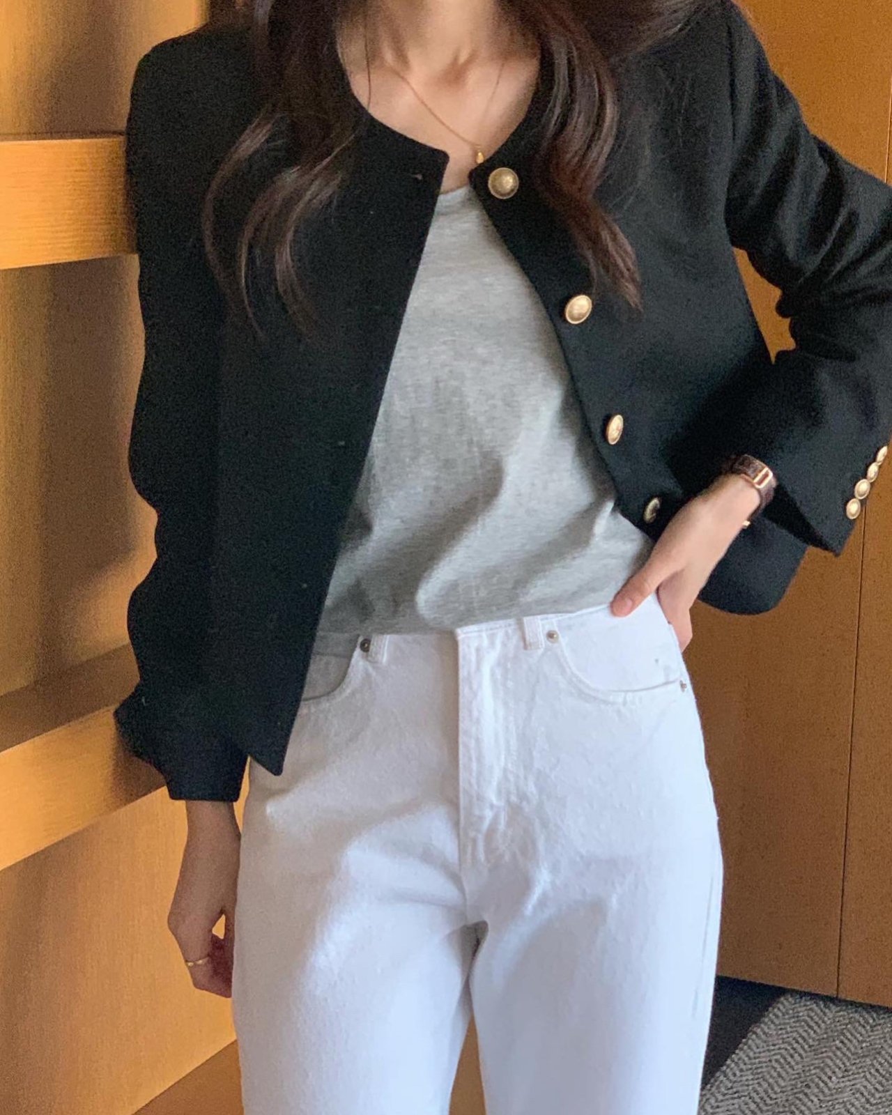 아워 울 노카라 자켓 상세 이미지 5