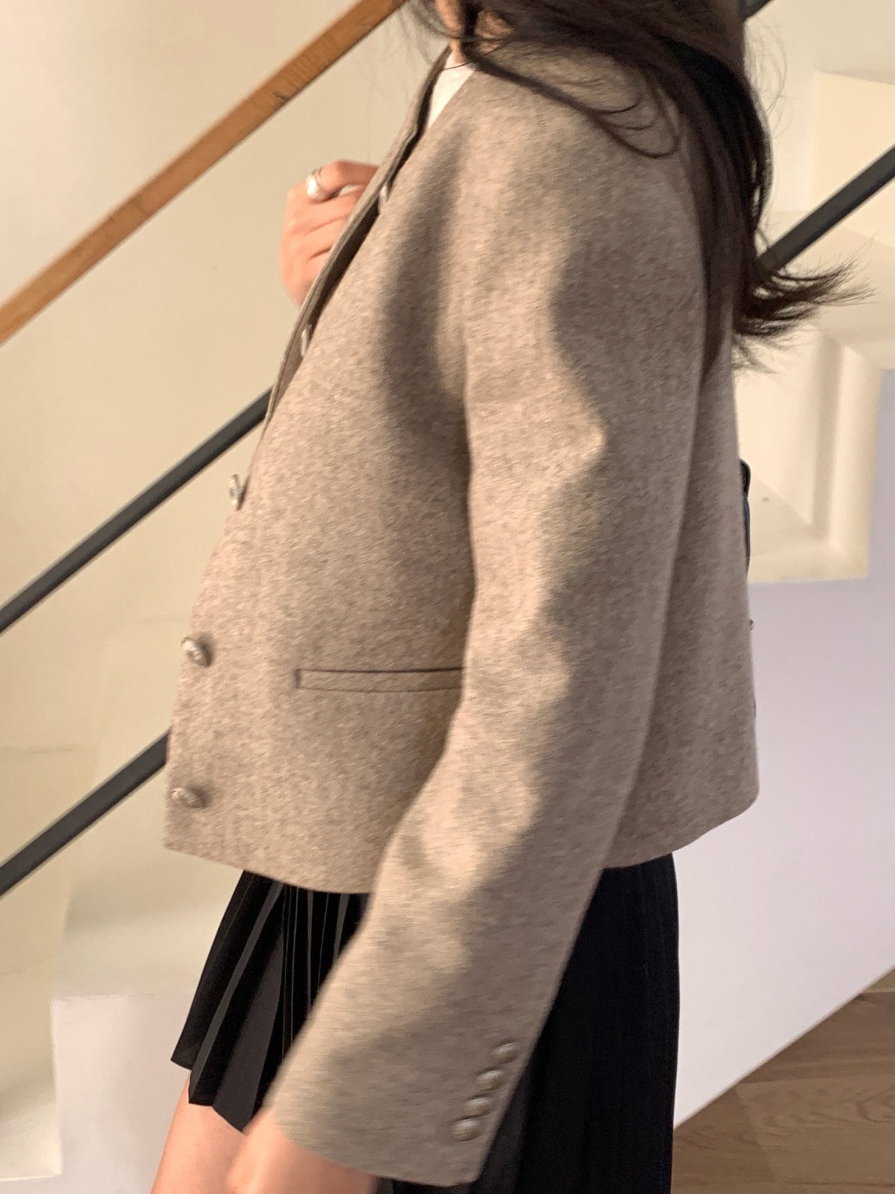 아워 울 노카라 자켓 상세 이미지 8