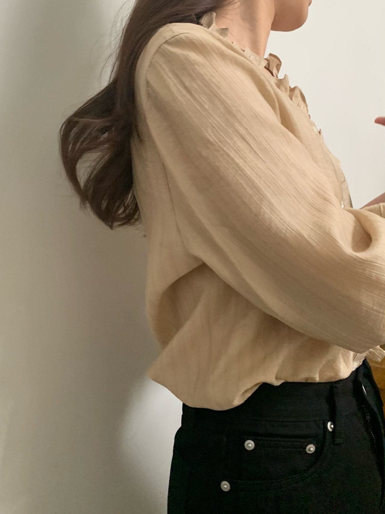 오브 레이스 블라우스 상세 이미지 7