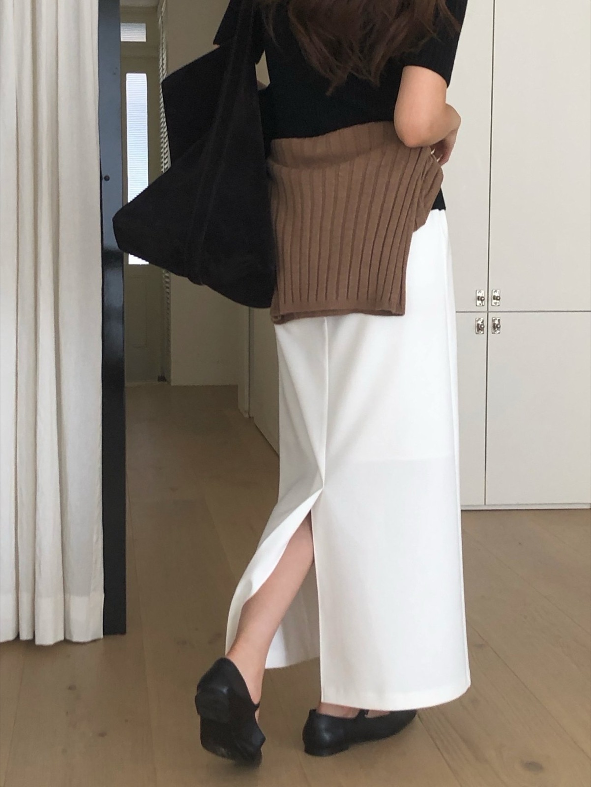 오브 스트링 롱 스커트 상세 이미지 2