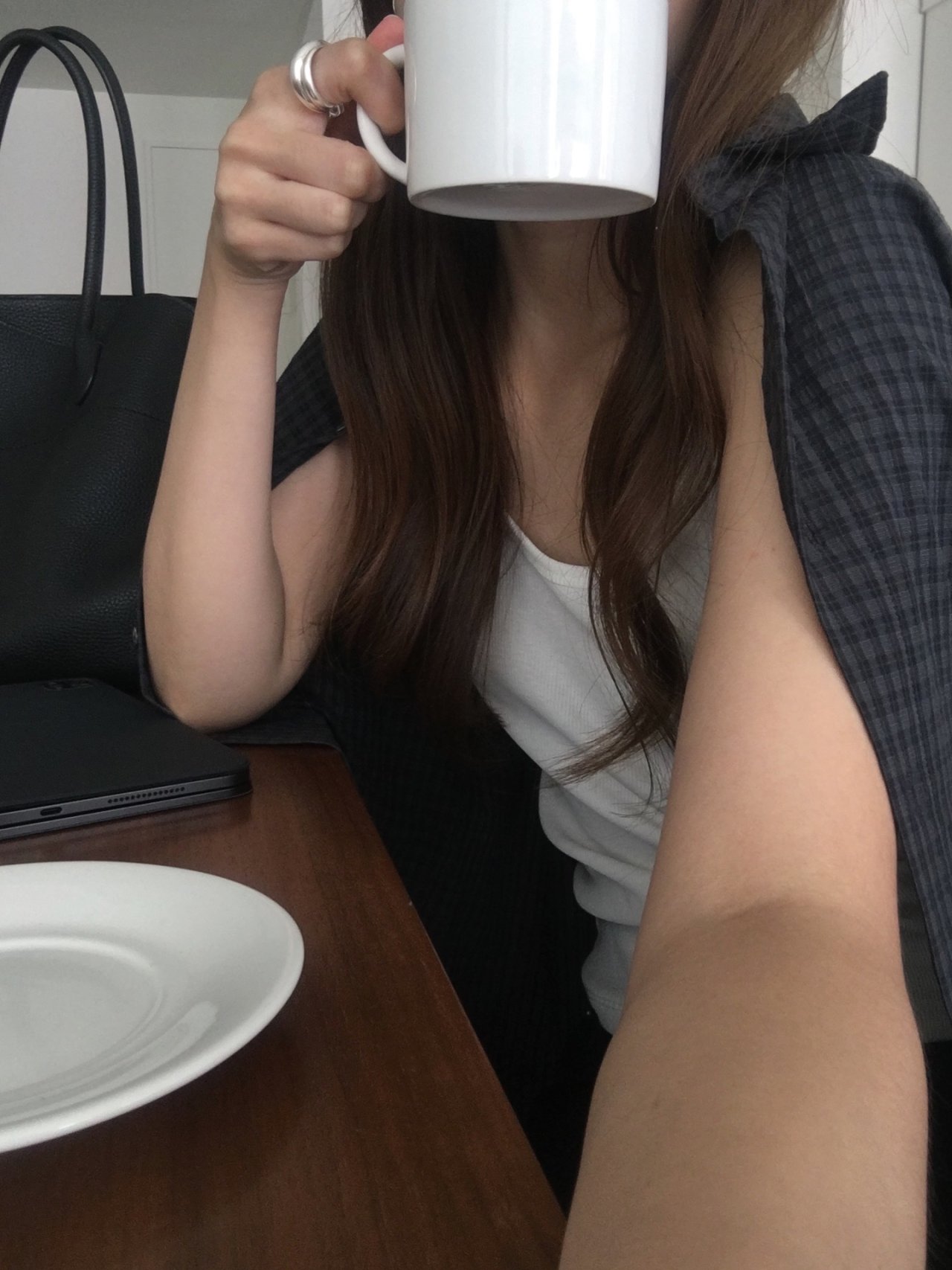 패딩턴 켈시체크 셔츠 상세 이미지 7