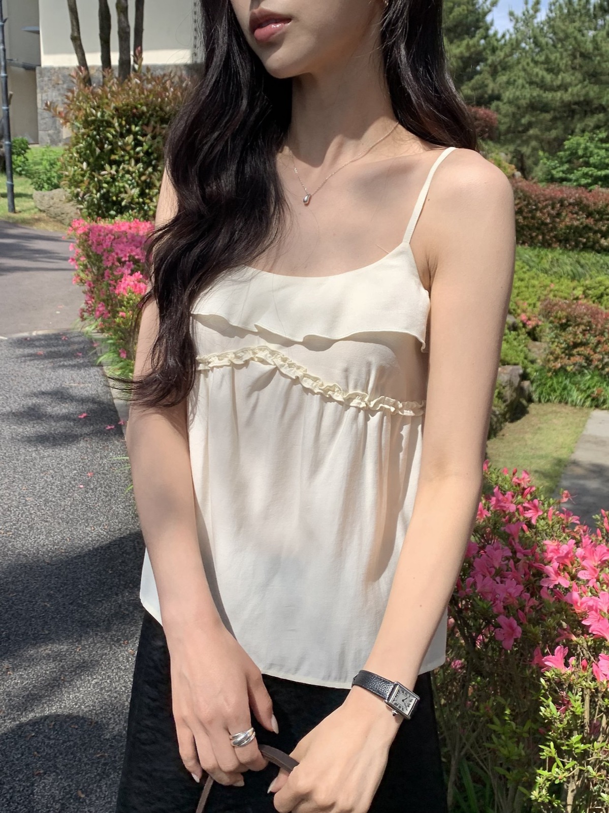 폴린 프릴 나시 블라우스 상세 이미지 2