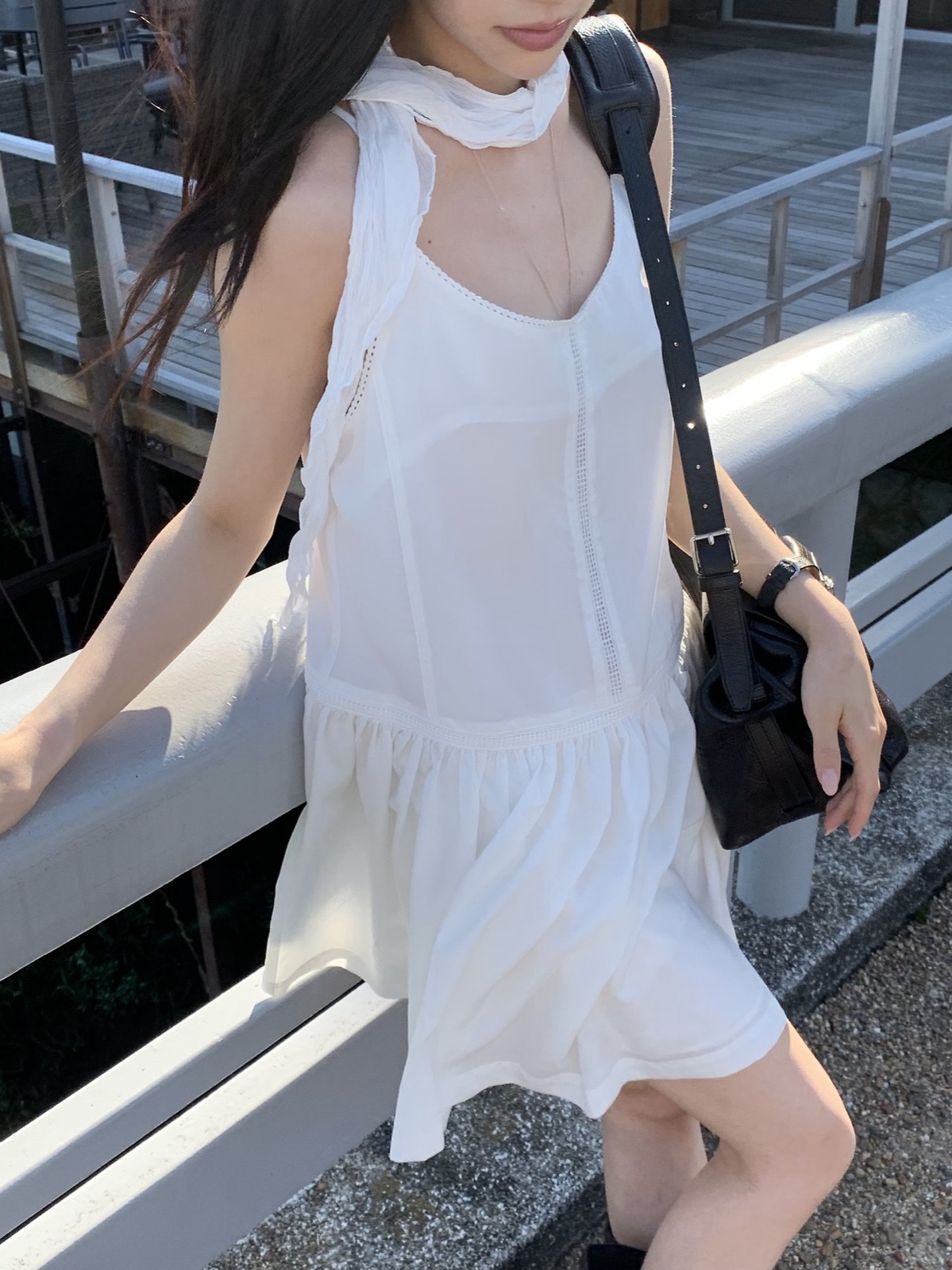 피치 레이스 숏 원피스 상세 이미지 7