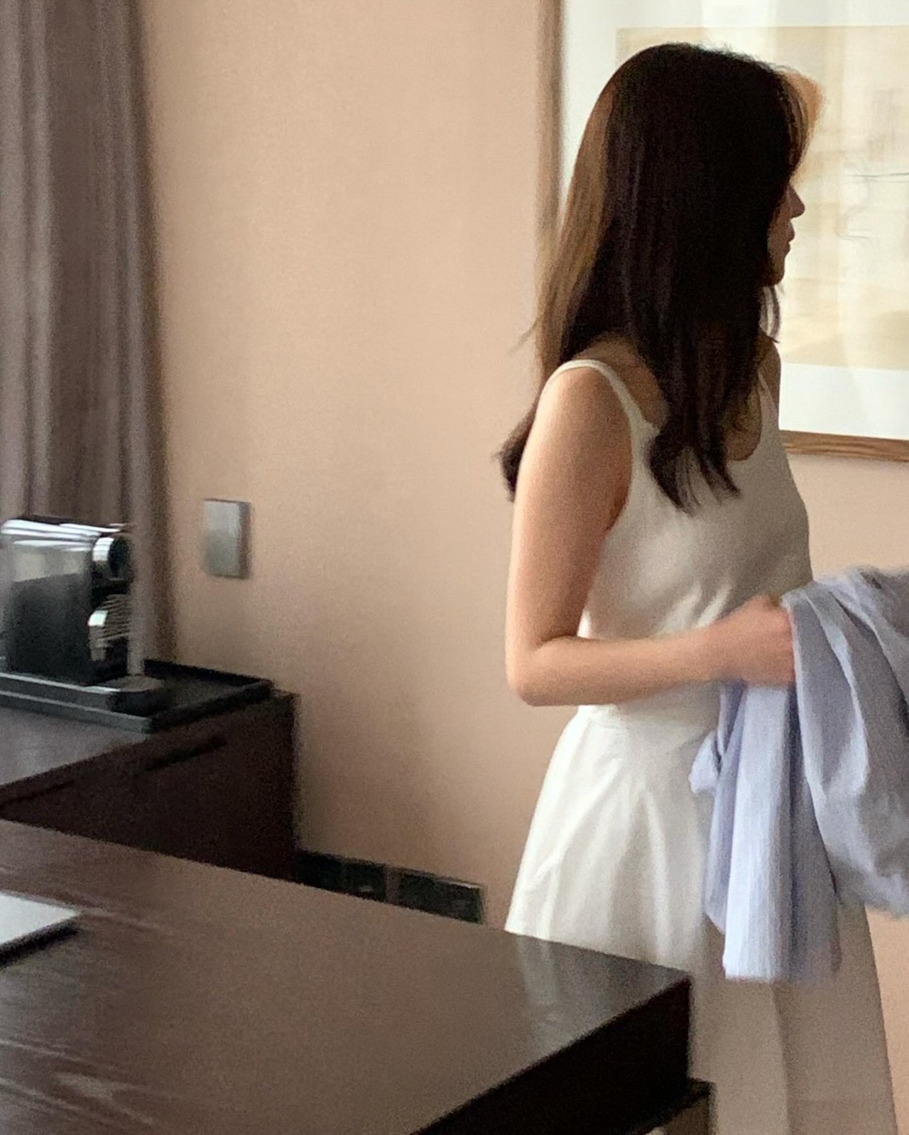 플레인 모달 골지 슬리브리스 상세 이미지 4