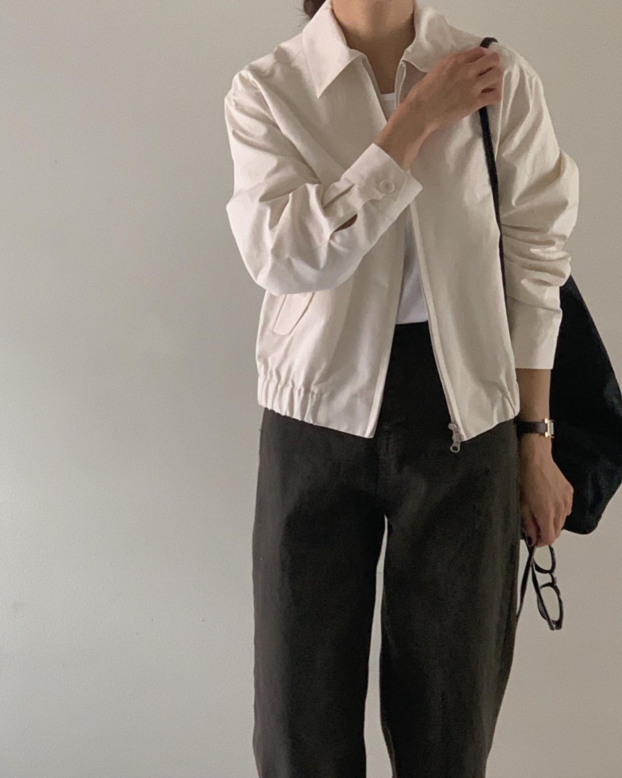 리사이클 다잉 데님 착용 컷