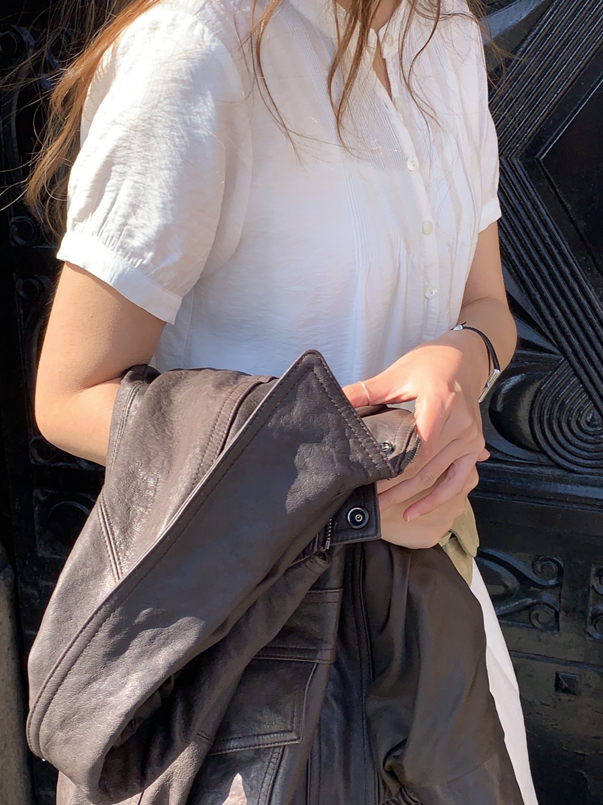 레이나 핀턱 반팔 원피스 상세 이미지 5