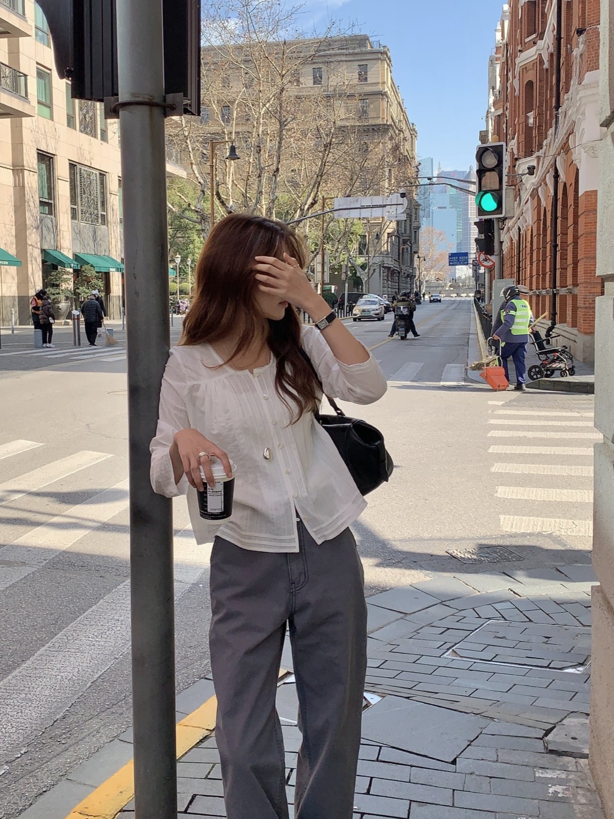 리아 레이스 스퀘어넥 블라우스 상세 이미지 3