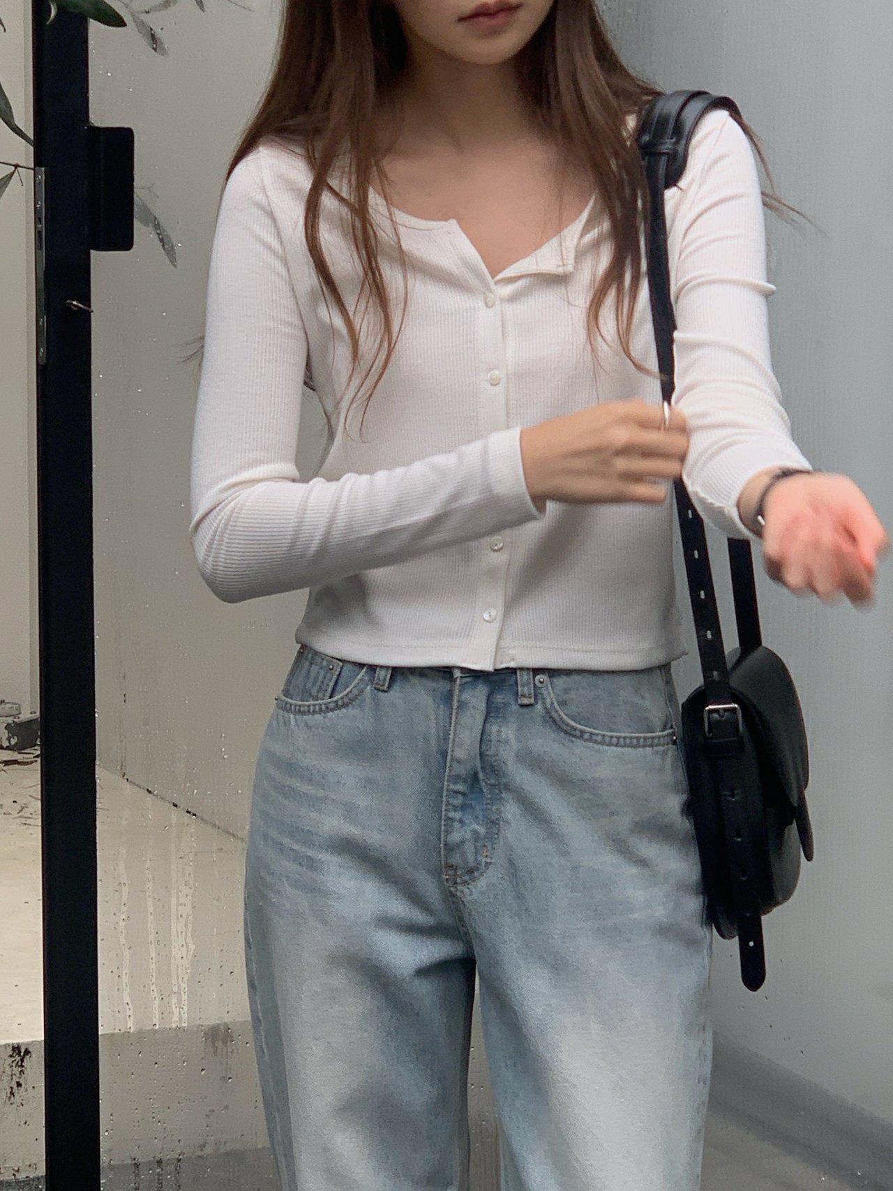 루니 골지 라운드 가디건 상세 이미지 2