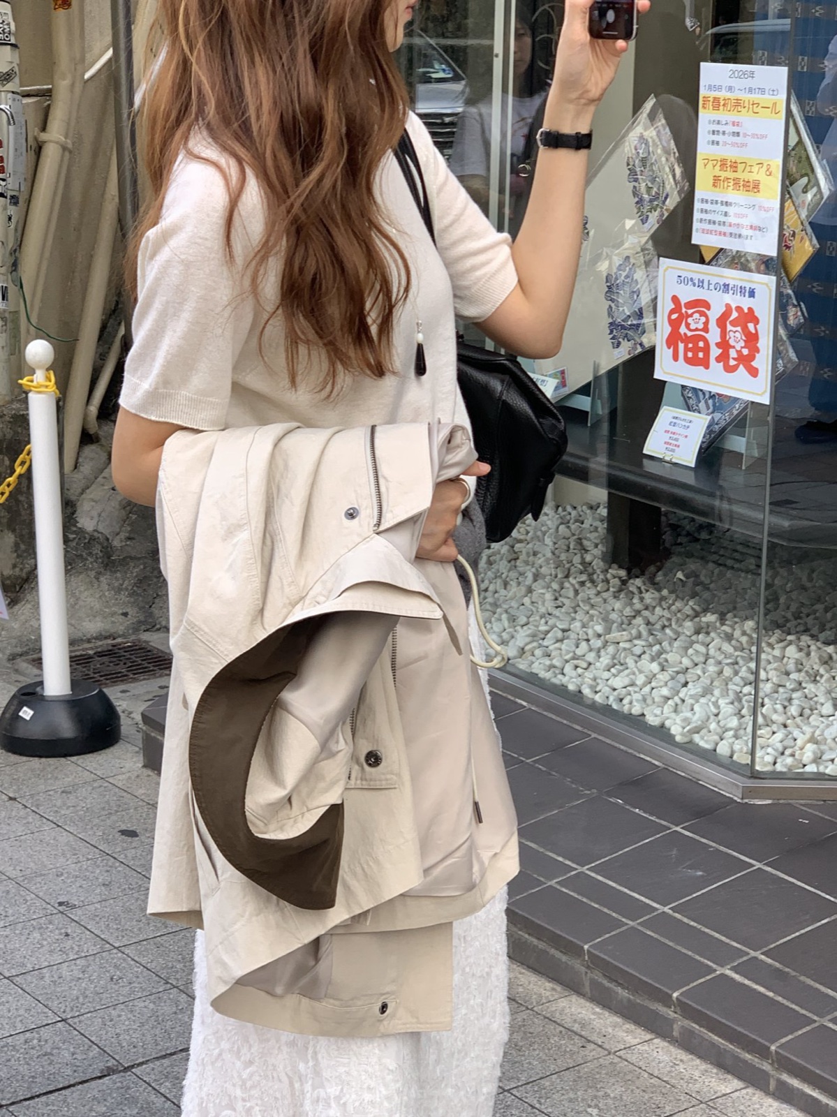 로제 실크 홀가먼트 라운드 반팔 니트 상세 이미지 2