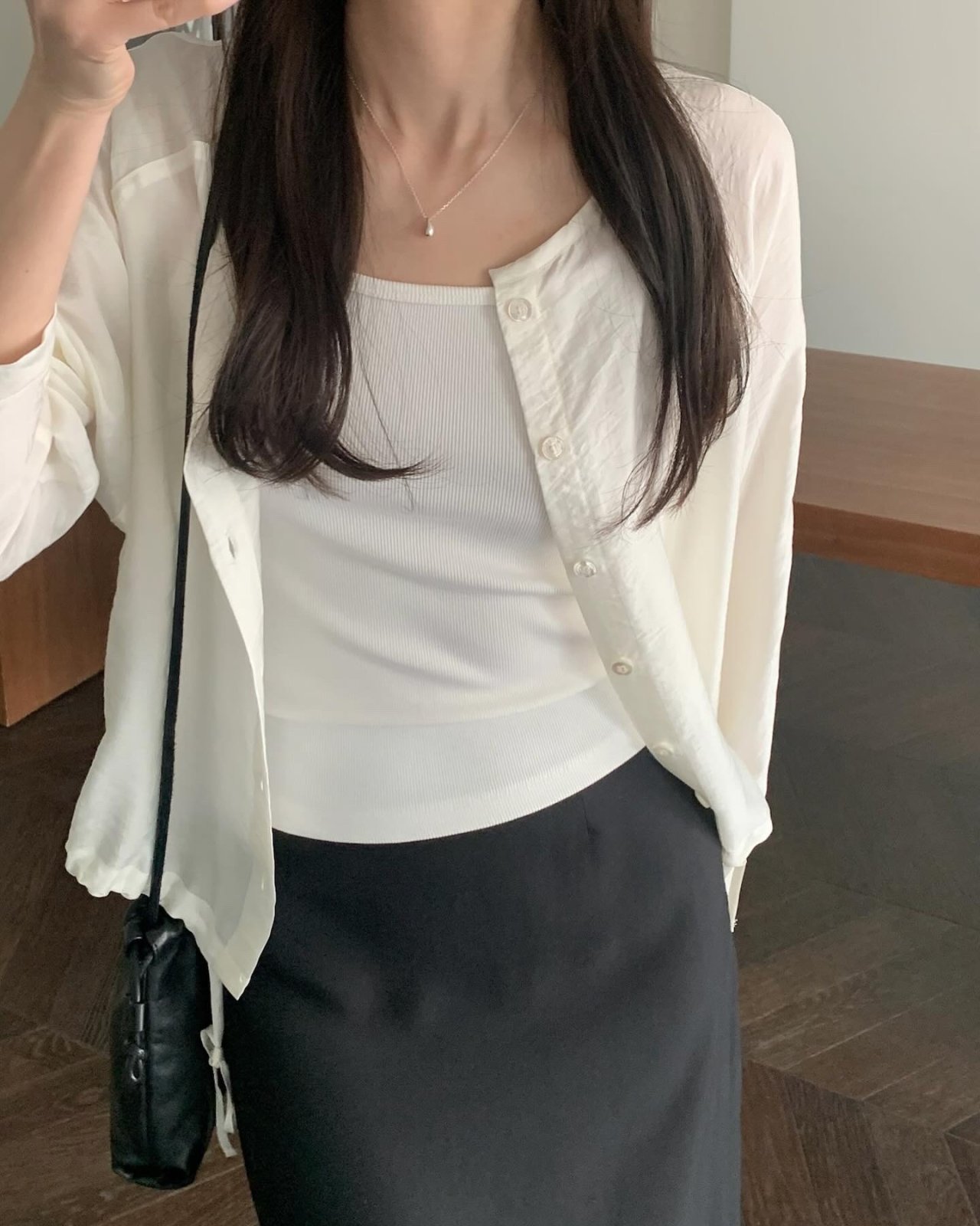 로우 라운드 블라우스 자켓 상세 이미지 3