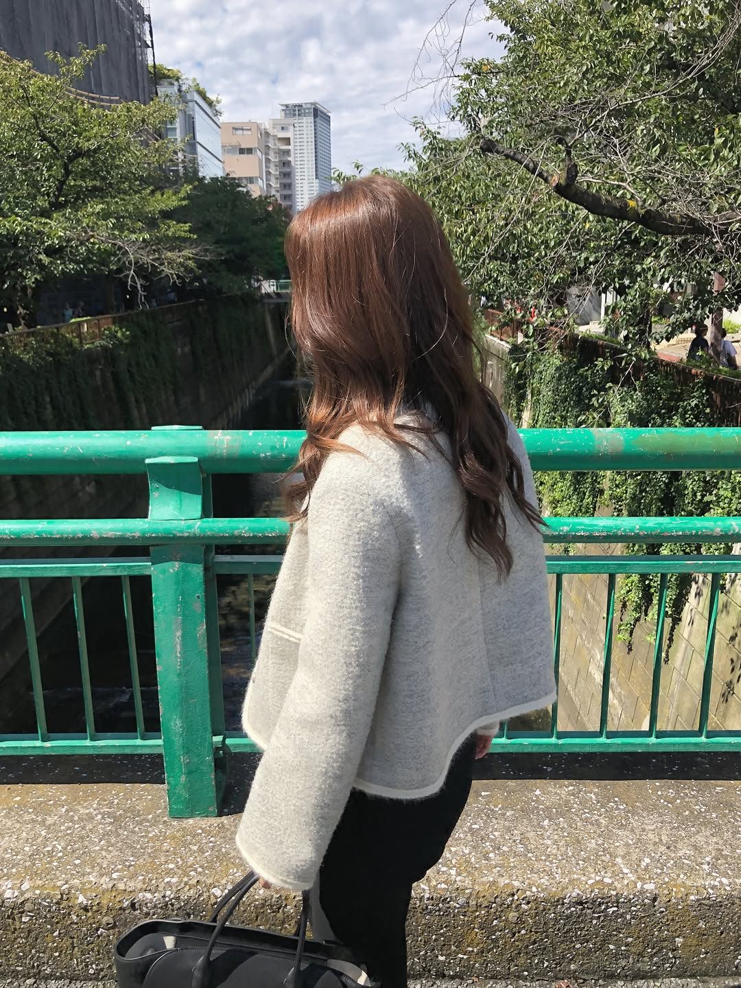 로웬 배색 트위드 자켓 상세 이미지 7