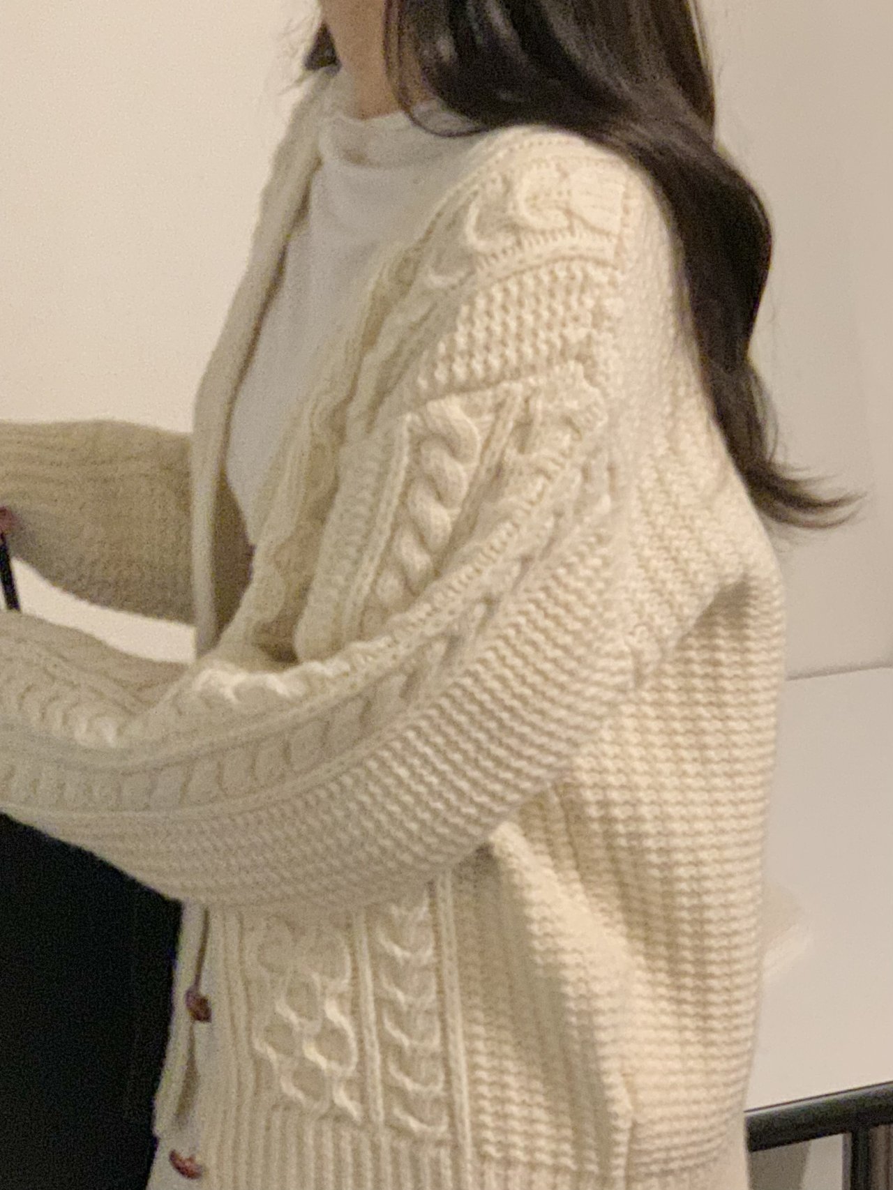 로지 울 케이블 가디건 상세 이미지 7