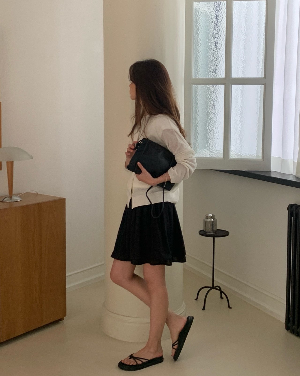 셀리 레이어드 텐셀 숏 스커트 상세 이미지 9