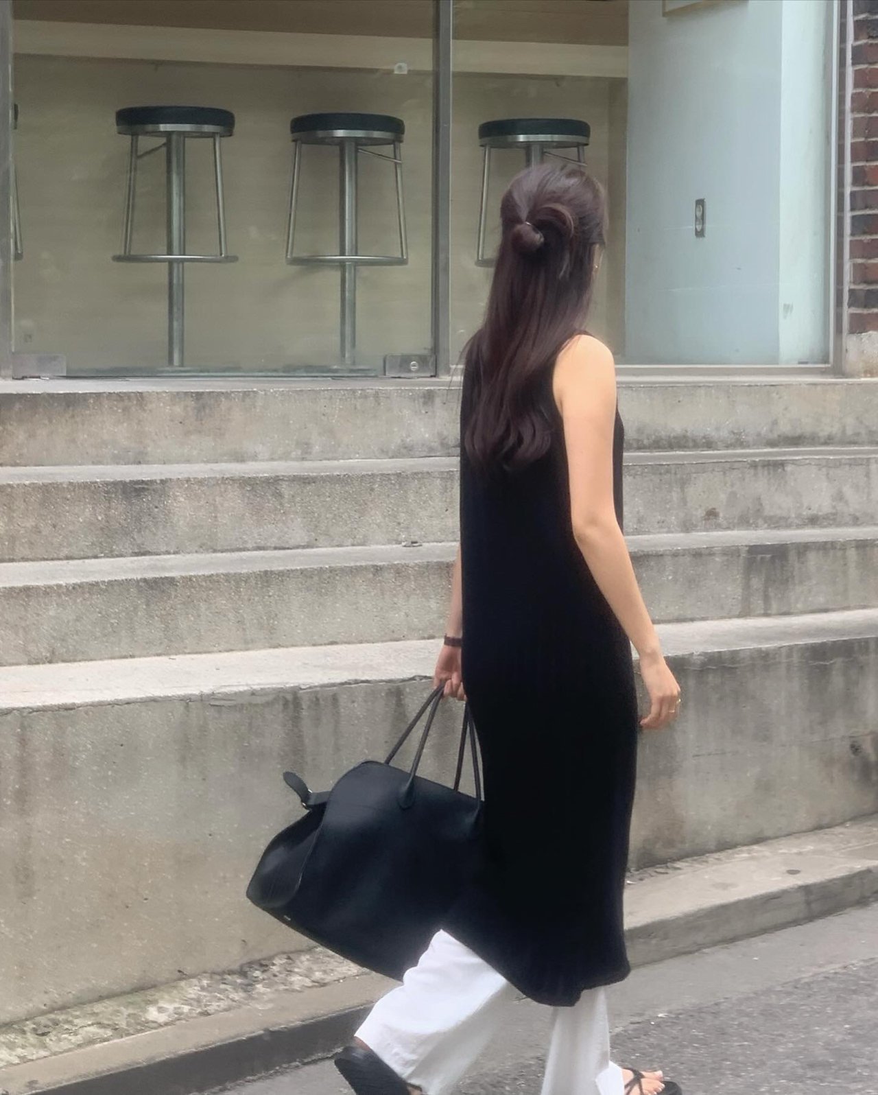 스카시 스쿱넥 니트 원피스 상세 이미지 3