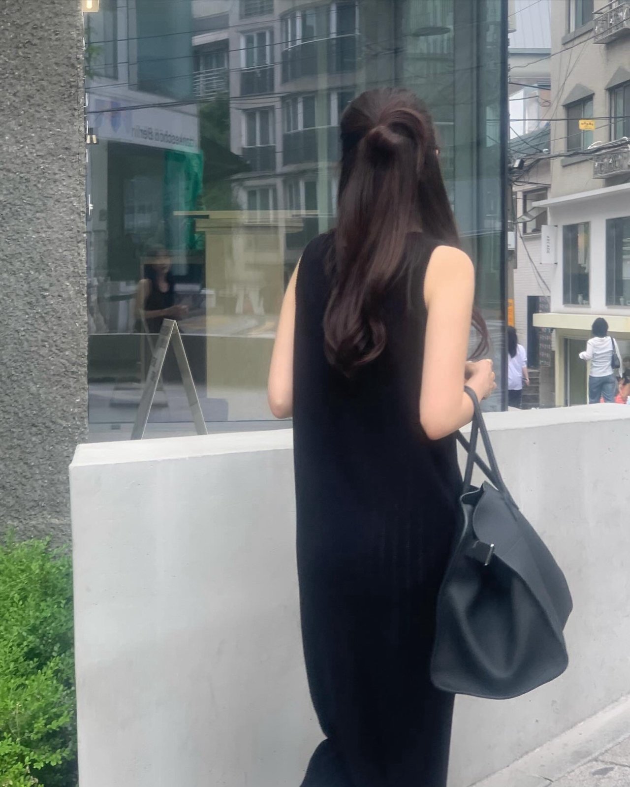 스카시 스쿱넥 니트 원피스 상세 이미지 5