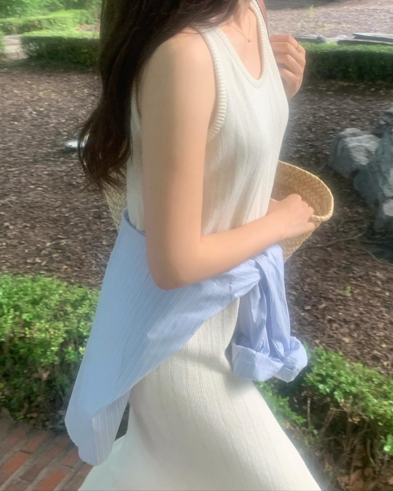 스카시 스쿱넥 니트 원피스 상세 이미지 7