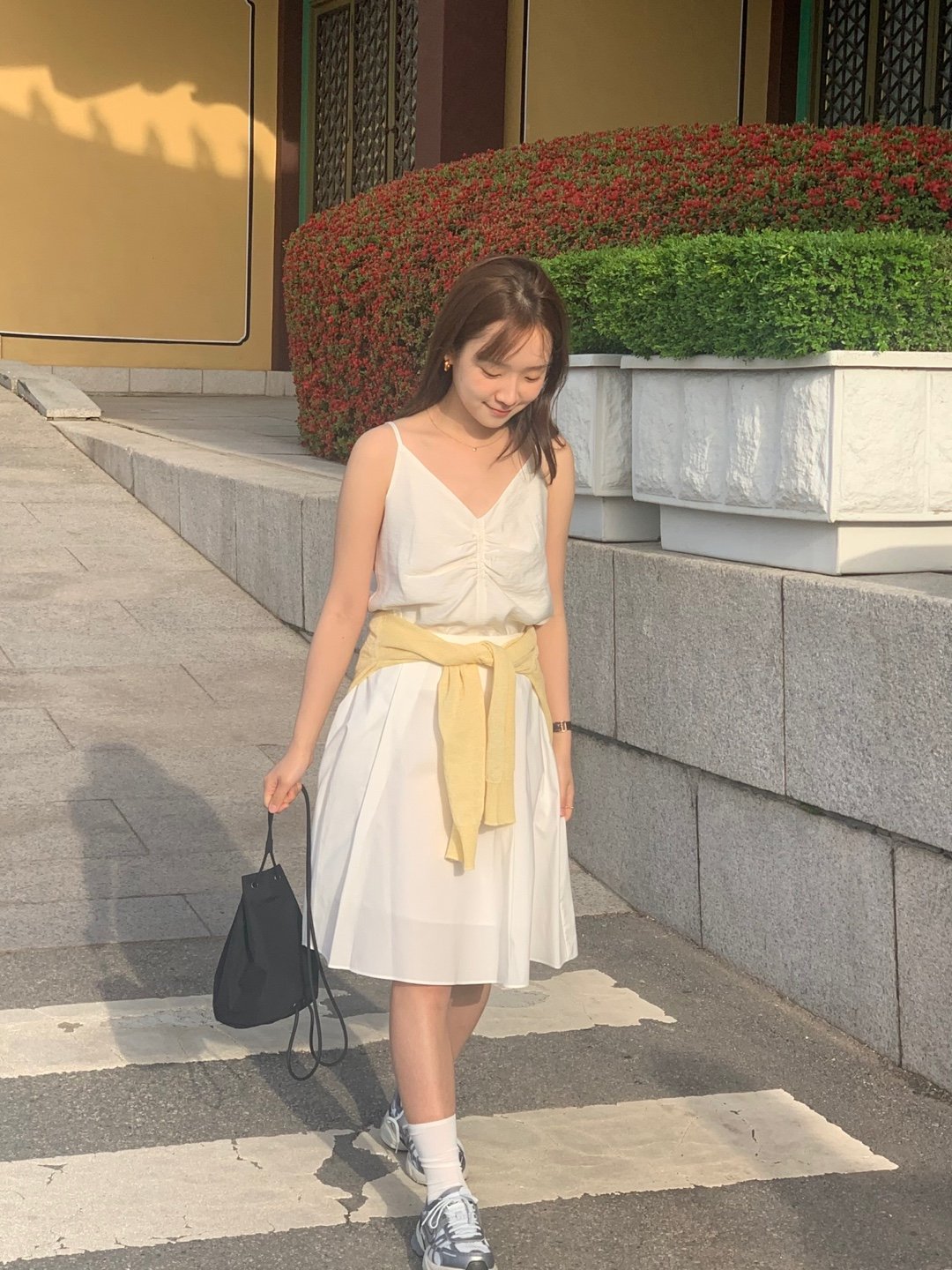 셔링 레이어드 나시 블라우스 상세 이미지 8