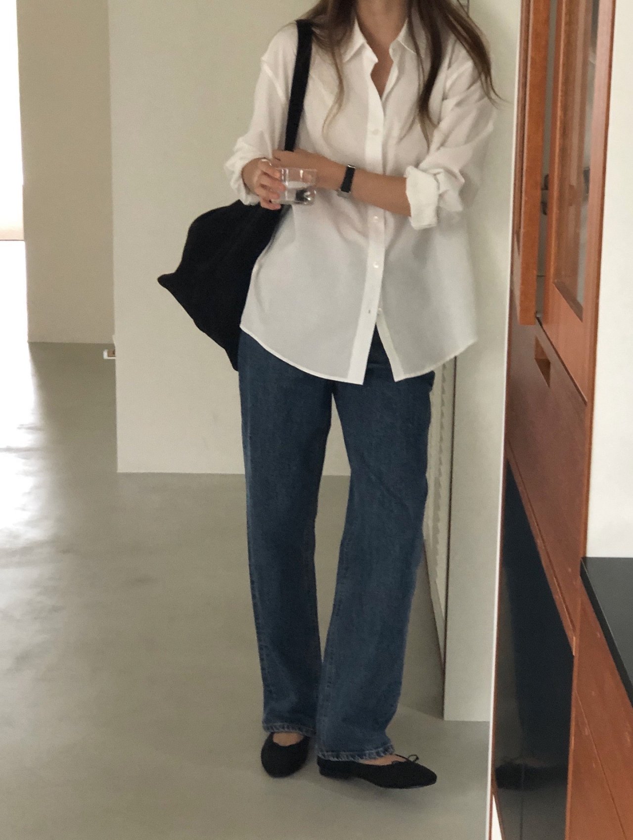 슈어 자수 실키텐셀 셔츠 상세 이미지 2