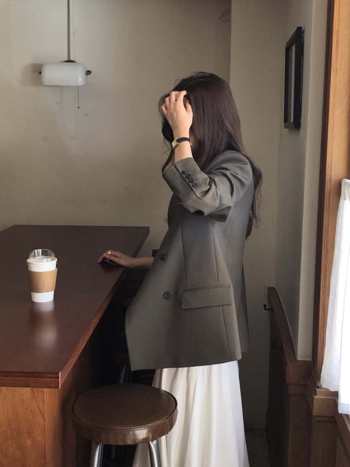 시에나 울 테일러드 더블 자켓 상세 이미지 1
