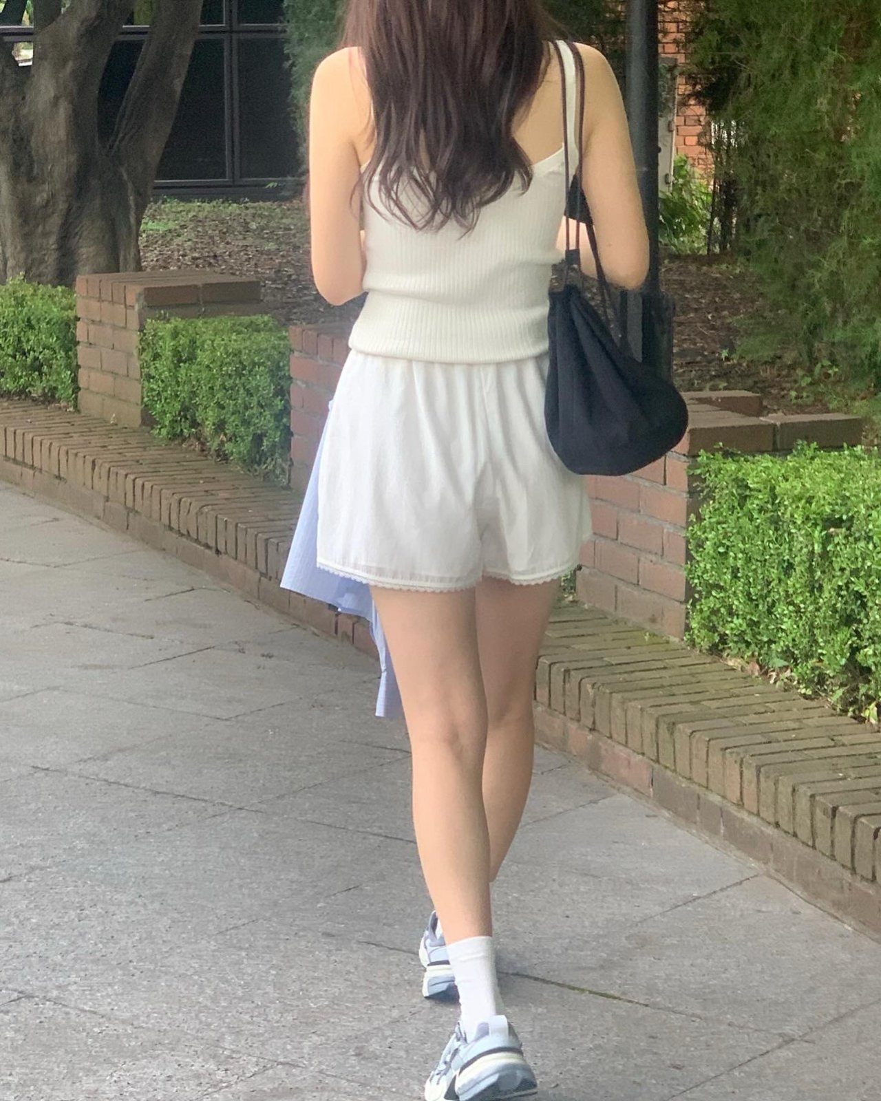 실키 레이스 숏 밴딩팬츠 상세 이미지 7