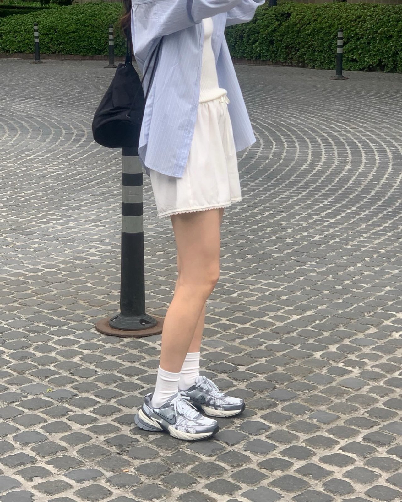 실키 레이스 숏 밴딩팬츠 상세 이미지 8