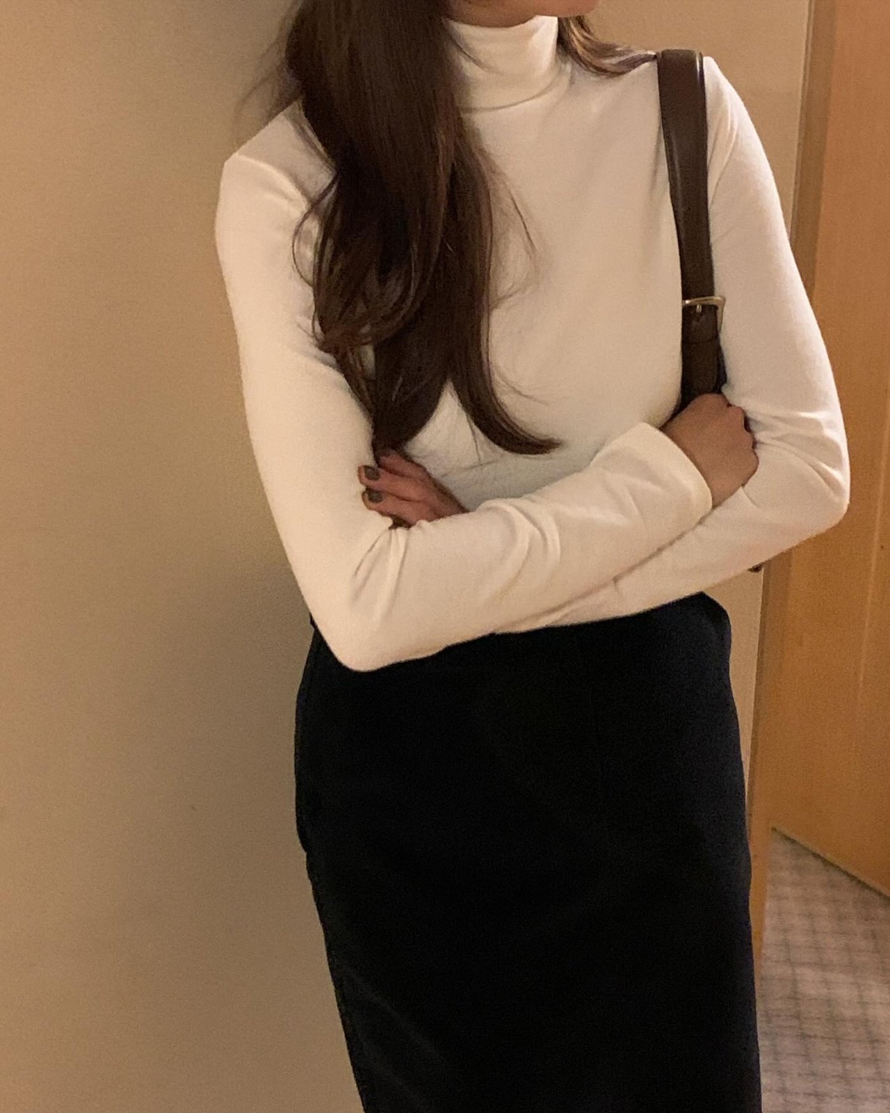 스노우 앙고라&울 폴라 티셔츠 상세 이미지 3