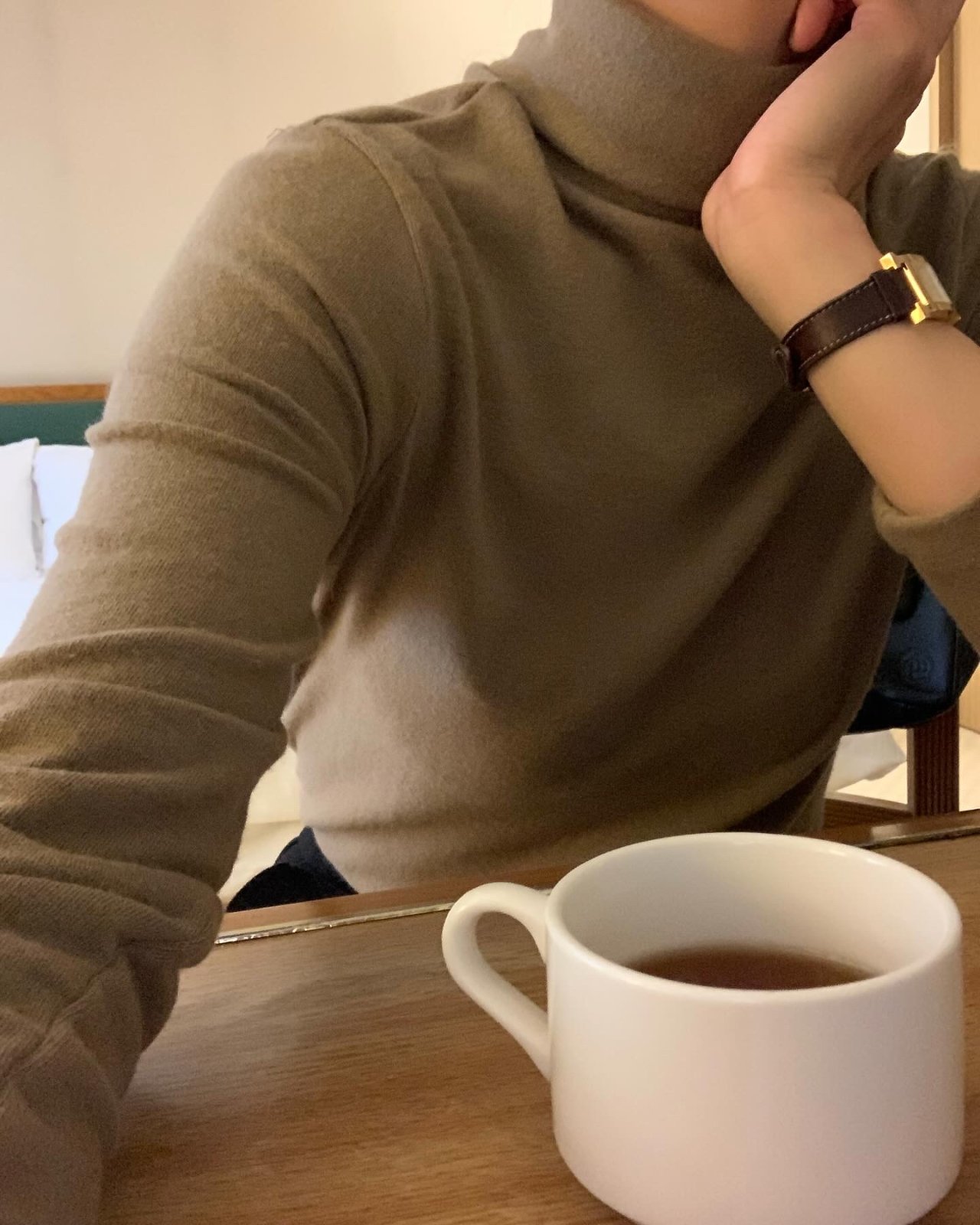 스노우 앙고라&울 폴라 티셔츠 상세 이미지 5
