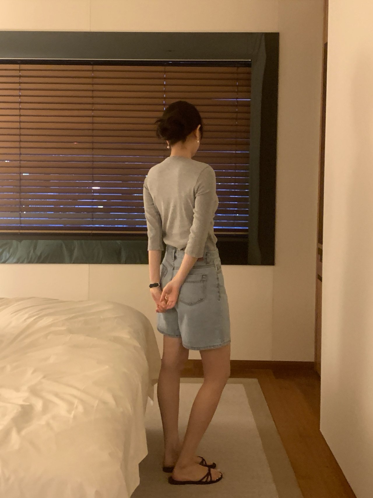 소피 모달 라운드넥 7부 티셔츠 상세 이미지 3