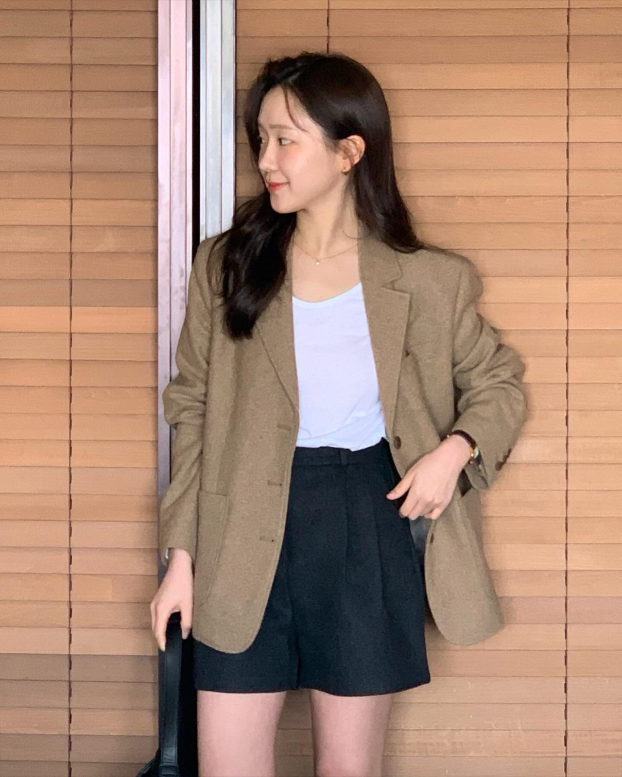 스프링 울 보카시 자켓