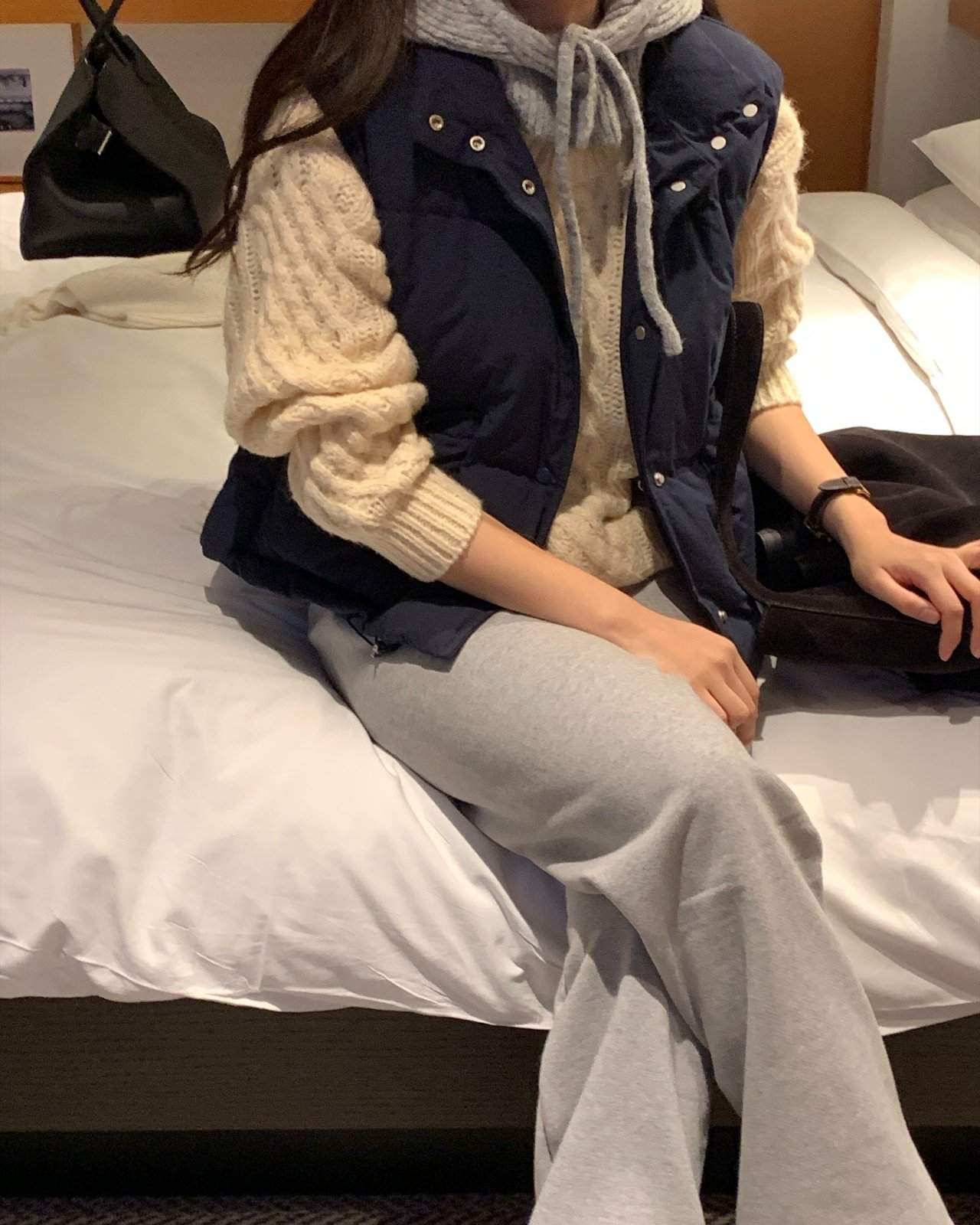 테디 구스다운 패딩 베스트 상세 이미지 8