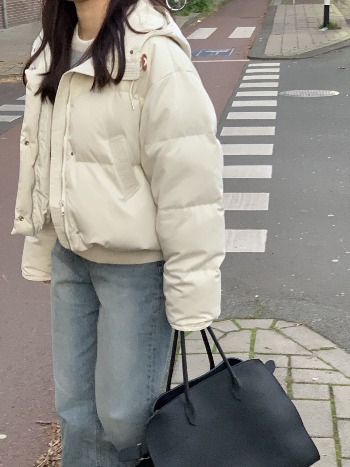 어반 후디 구스다운 숏 패딩 상세 이미지 2