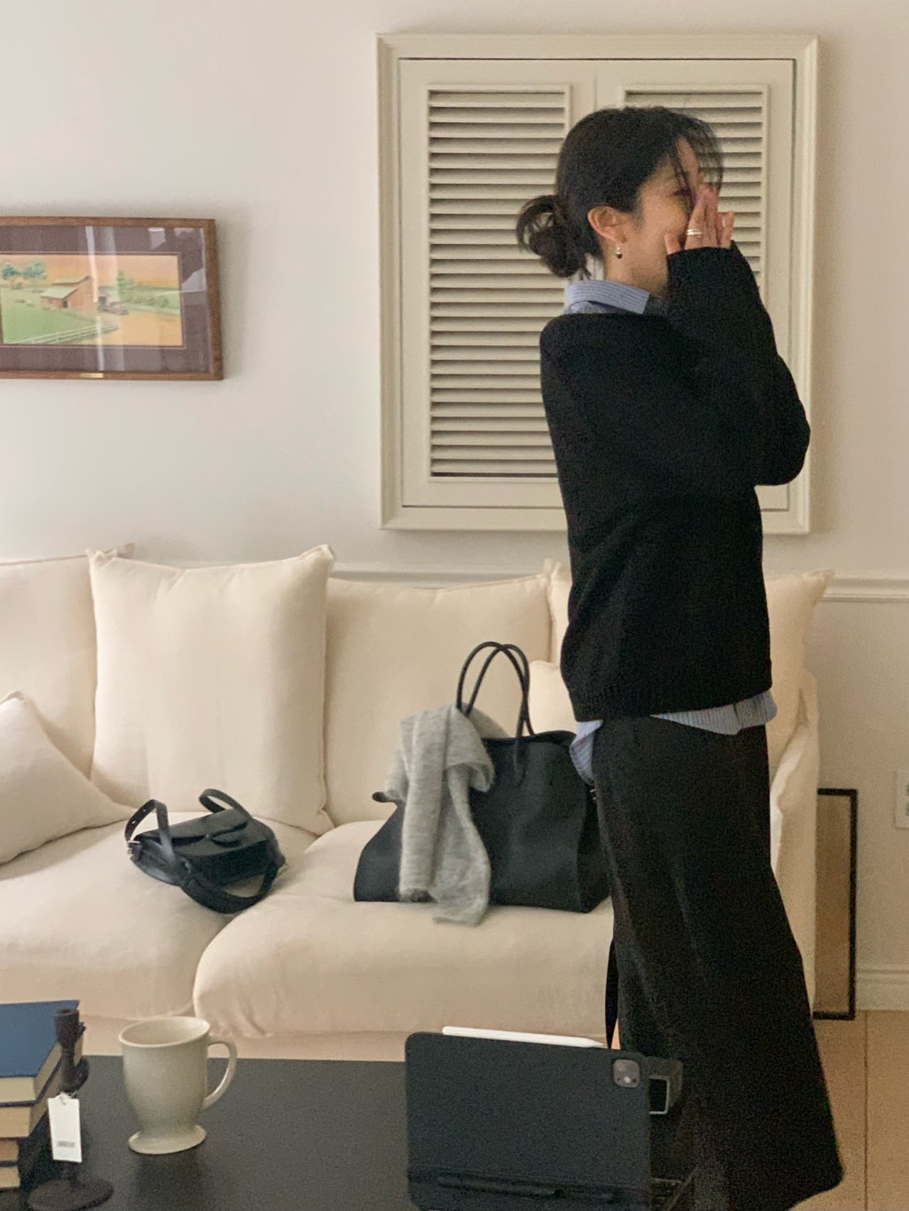 본델 보트넥 루즈핏 니트 상세 이미지 5