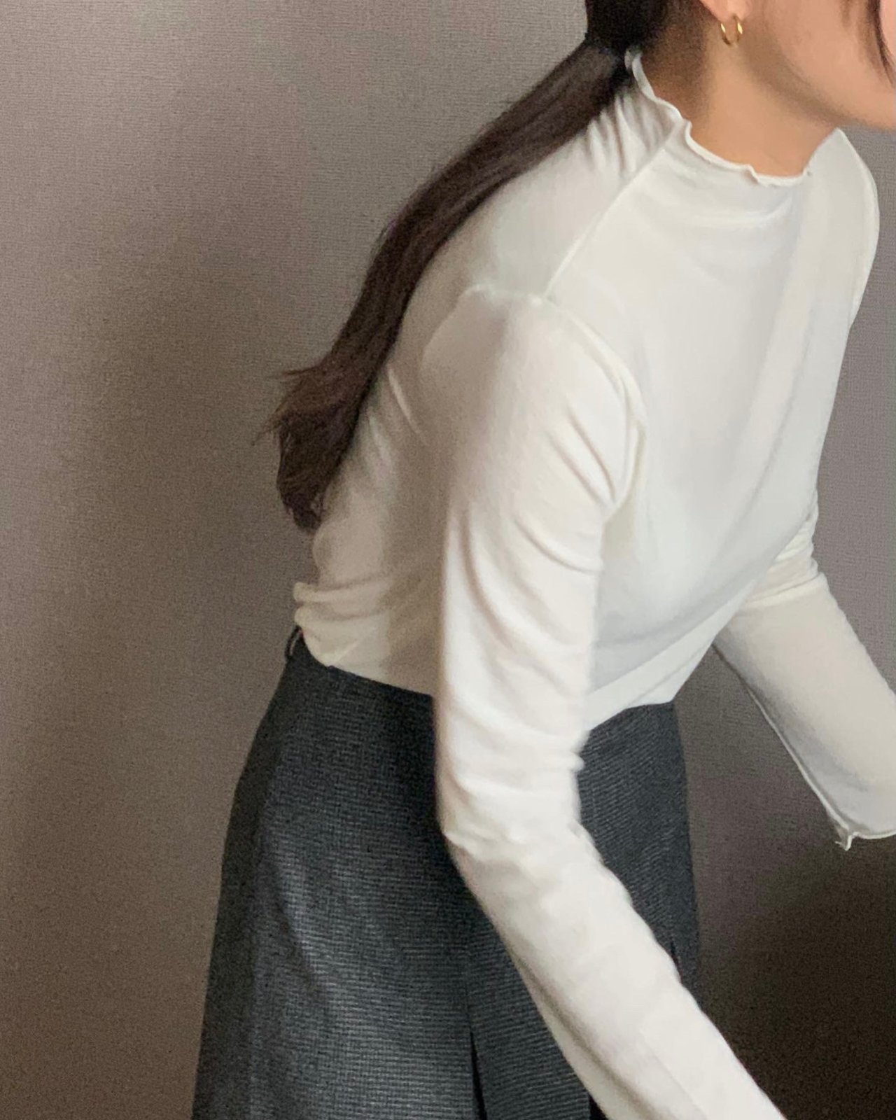 오브 링클 반폴라 긴팔 티셔츠 상세 이미지 2